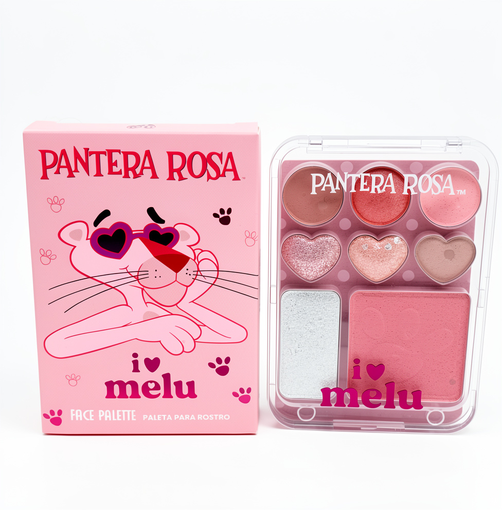Melu paleta para rostro velvet pink pantera rosa