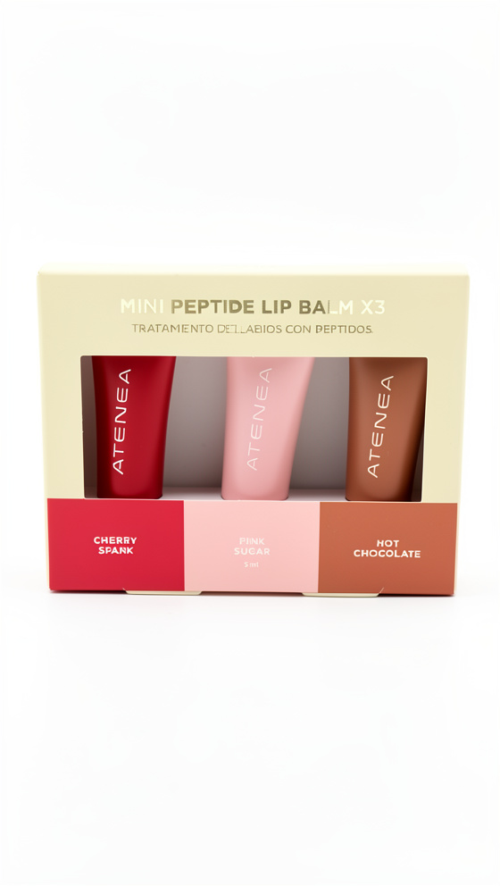 Atenea mini peptide lip balm x3