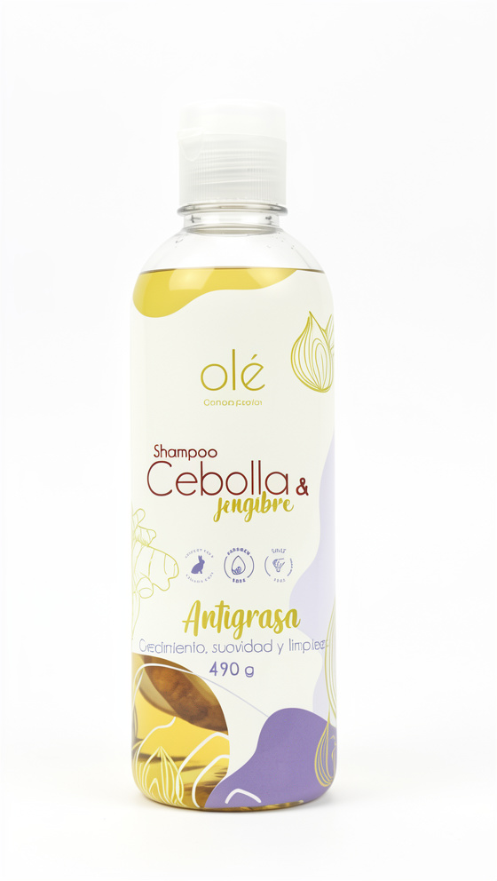 Olé Shampoo Antigrasa Cebolla & Jengibre