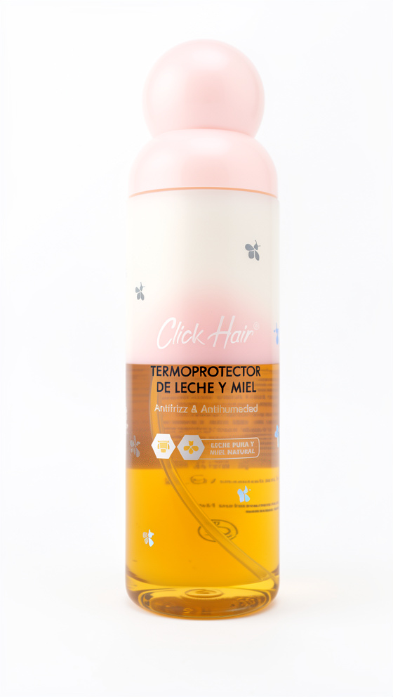 Click hair termoprotector bifasico leche y miel