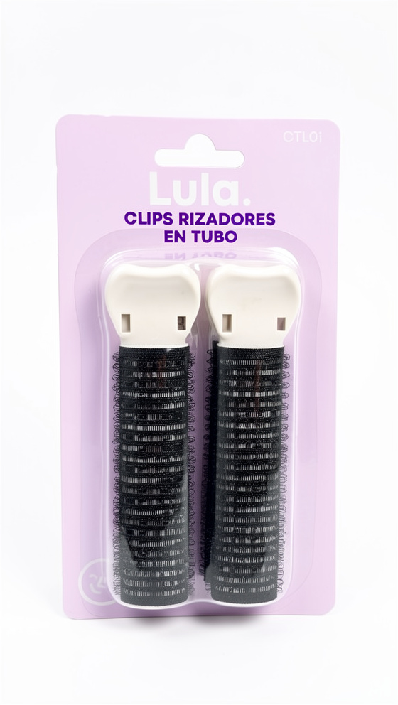 Lula clips x2 rizadores en tubo