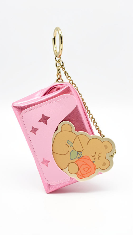 Monedero cartera rosado