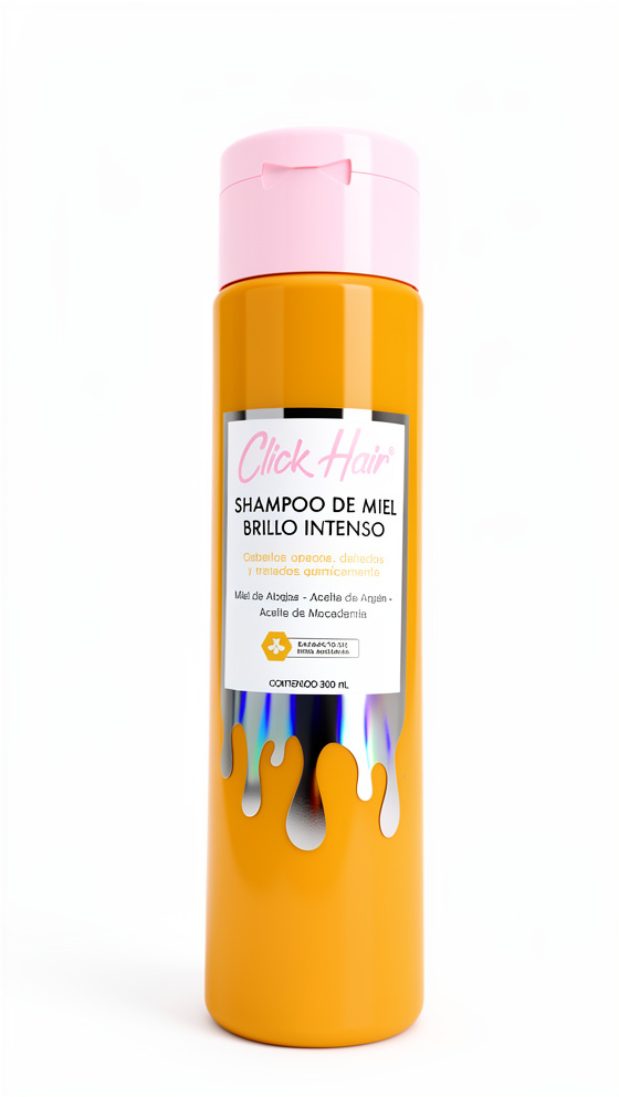 Click hair shampoo de miel brillo intenso 300 ml