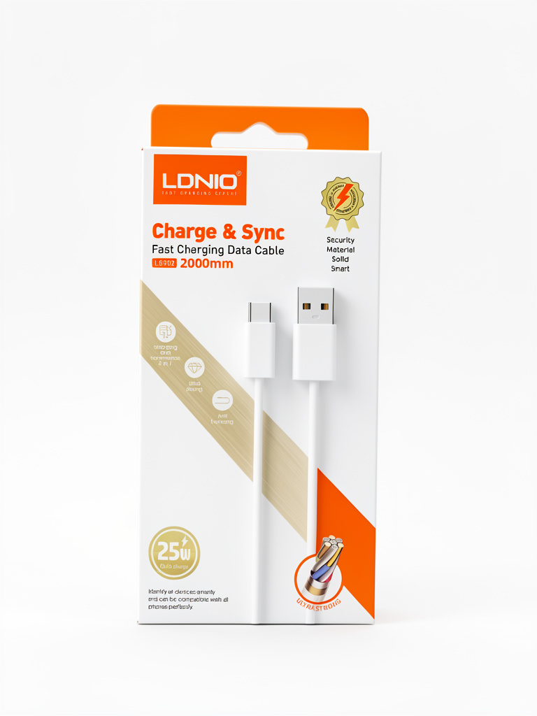 LDNIO cable blanco 2m