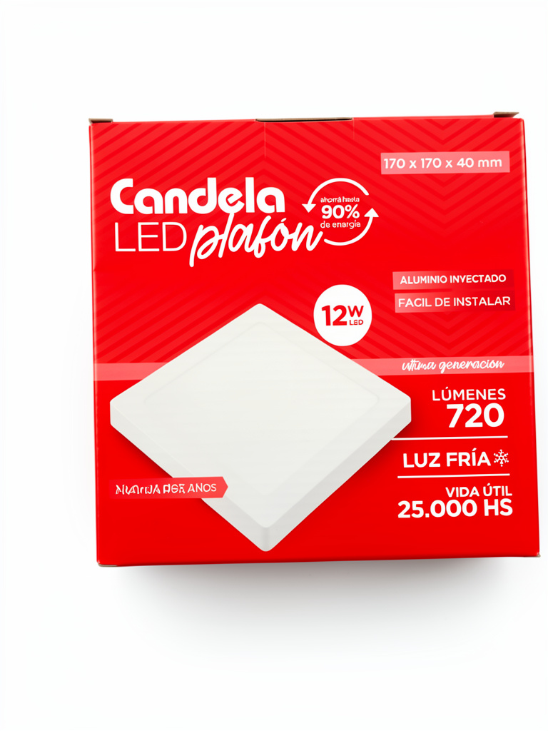 Plafon candela red. Y cuad. Ext.
