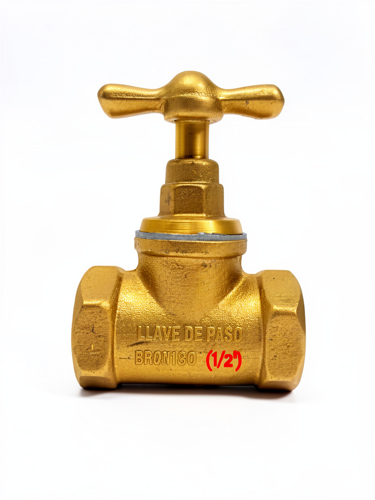 LLAVE DE PASO BRONCE 1/2"