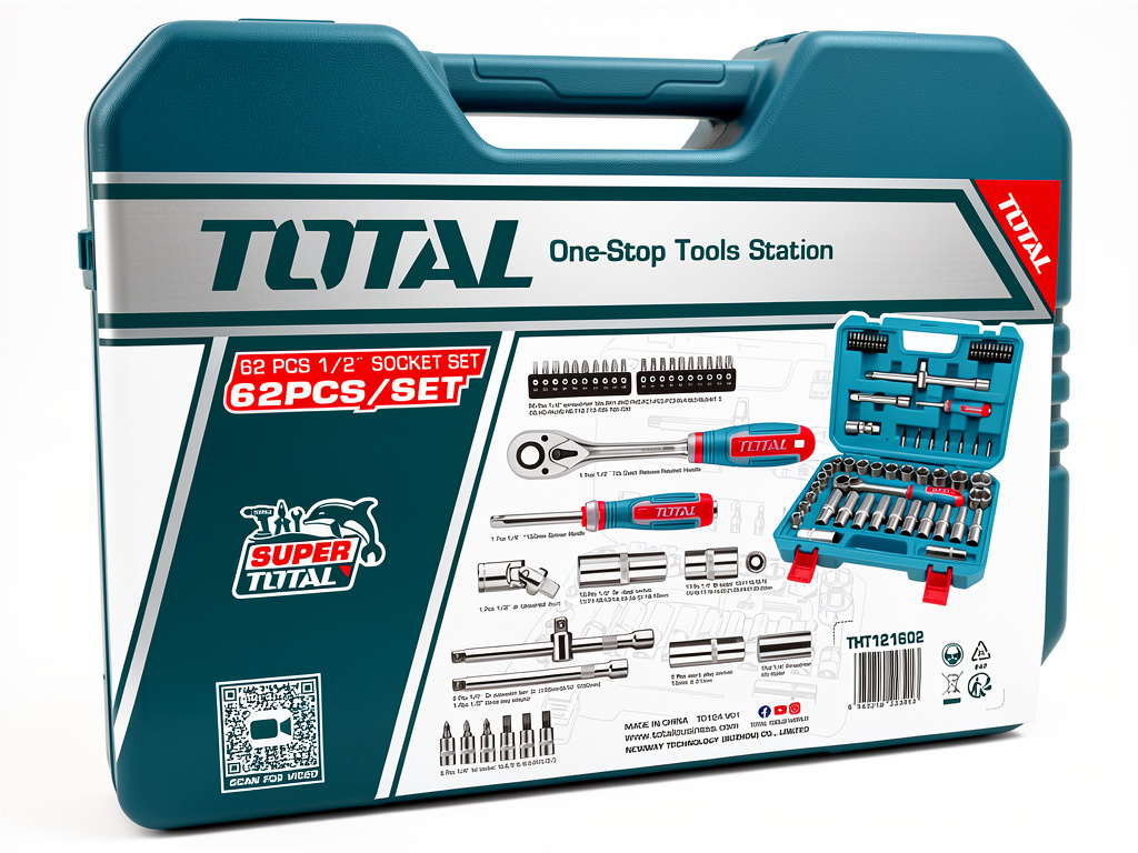 MALETIN DE HERRAMIENTA TOTAL 62pc