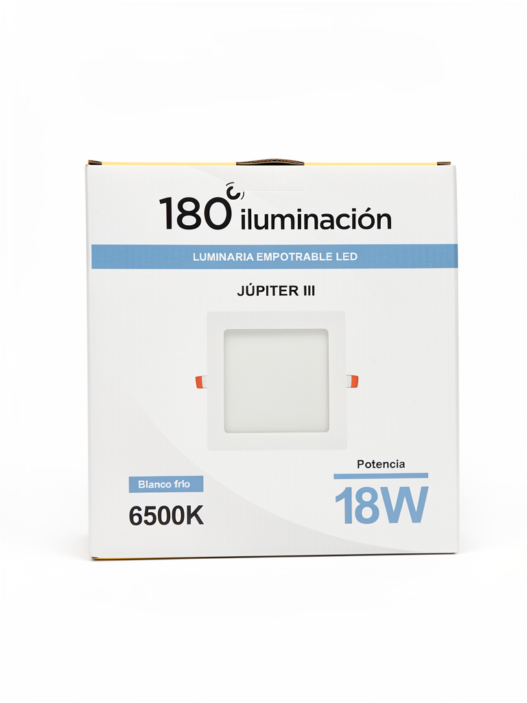PLAFON EMBUTIR CUADRADO 18W JUPITER