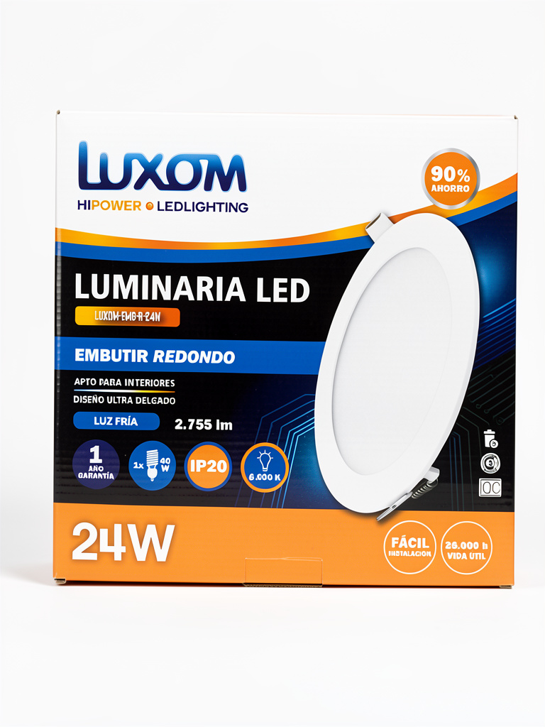 Plafon emb. 24w luxom