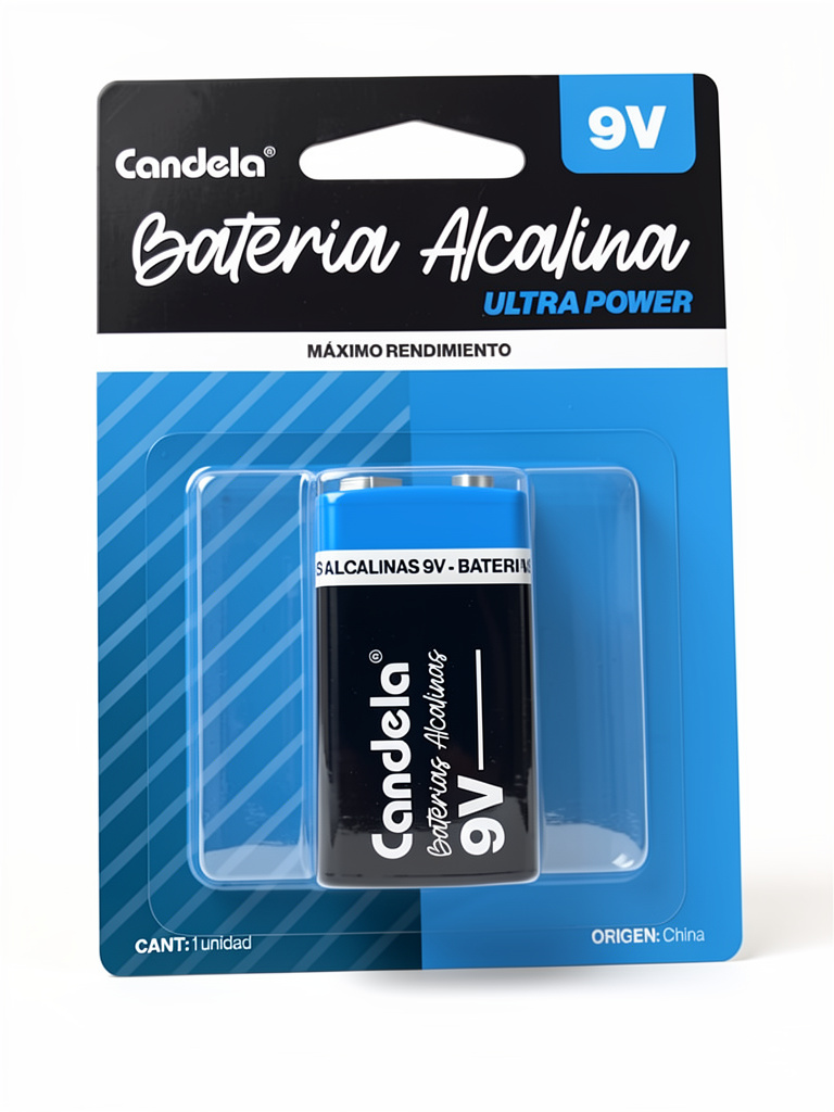 PILA BATERIA 9V candela