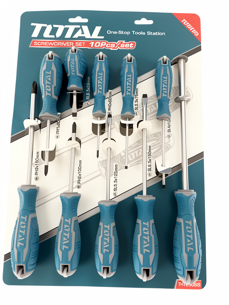 Set destornillador total 10pc