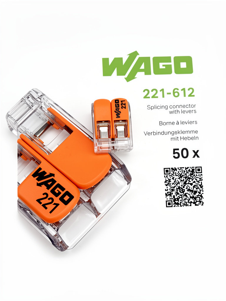 Conector de empalme 2p 6mm wago