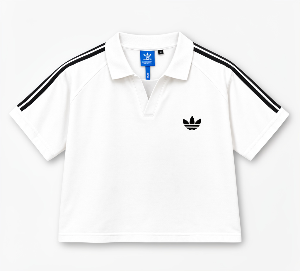 Camiseta polo Adidas blana c