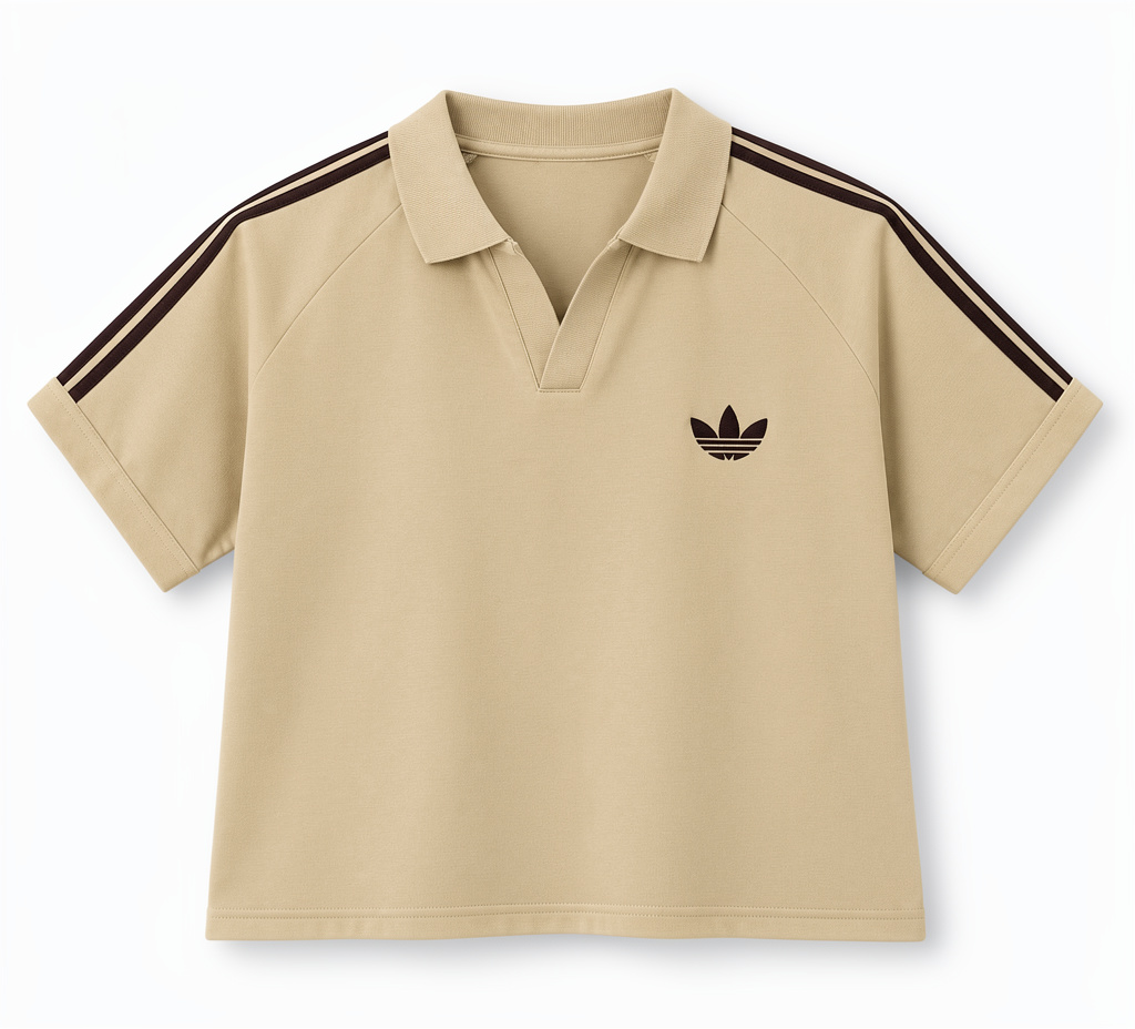 Camiseta polo Adidas beige
