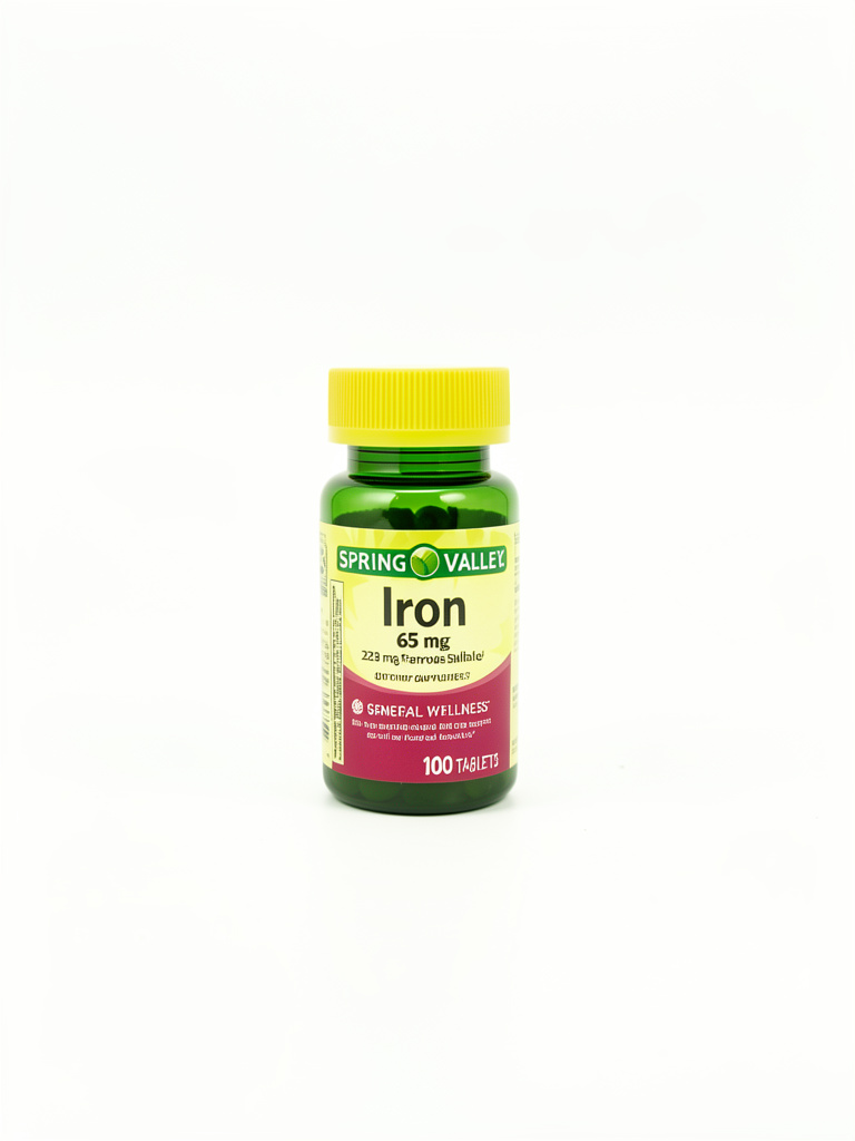 Spring Valley Iron 65 mg Sulfato