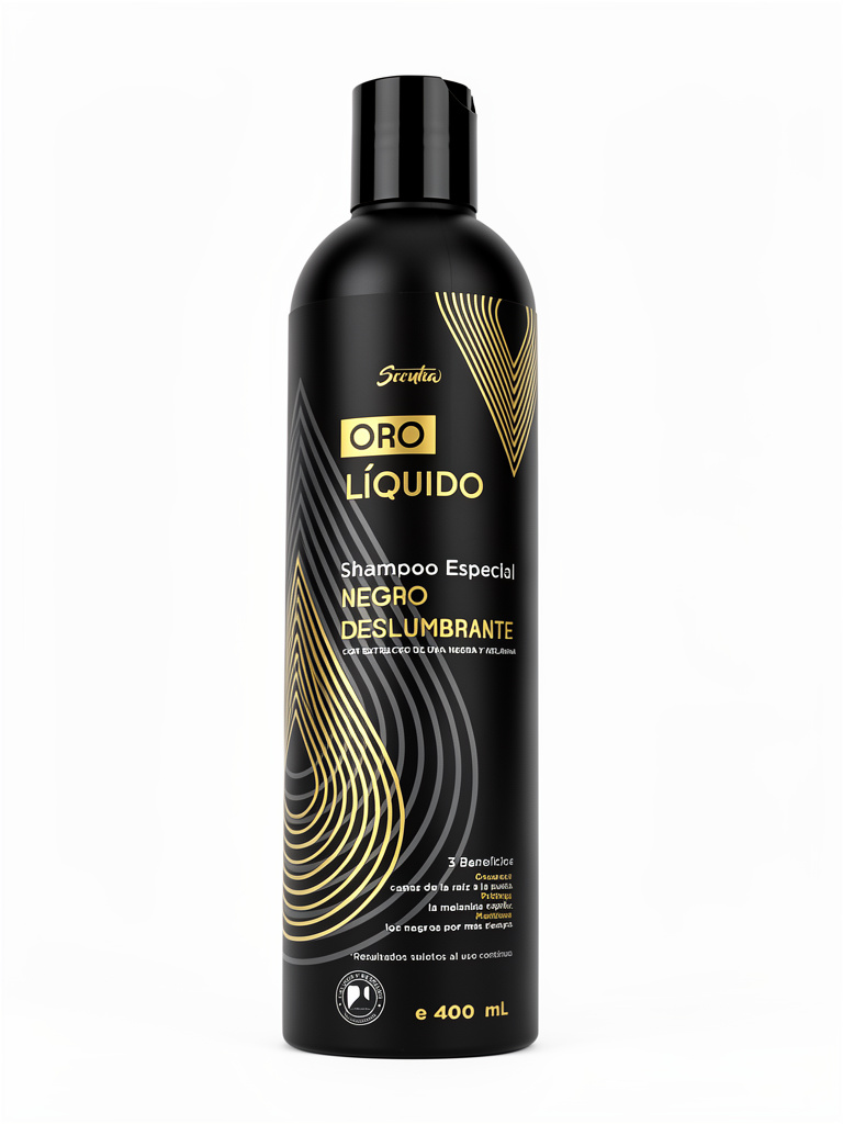 Oro Líquido shampoo negro