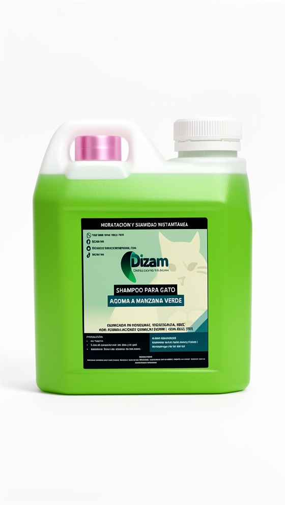 Shampoo para Gatos-Manzana Verde Litro