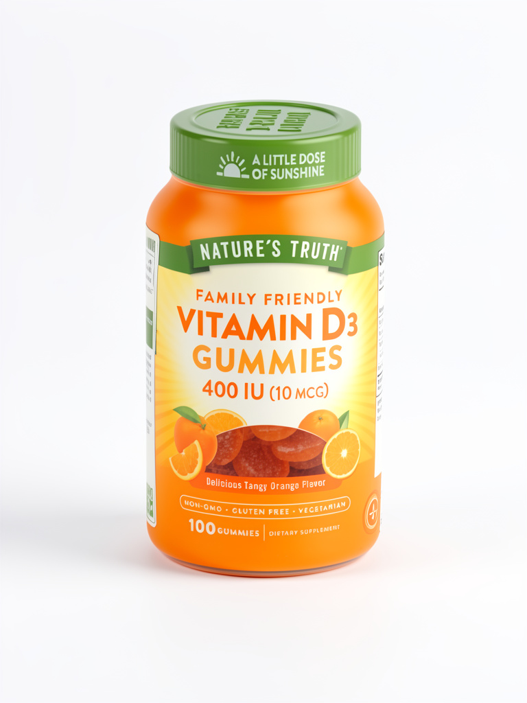 Vitamin D3 Gummies naranja
