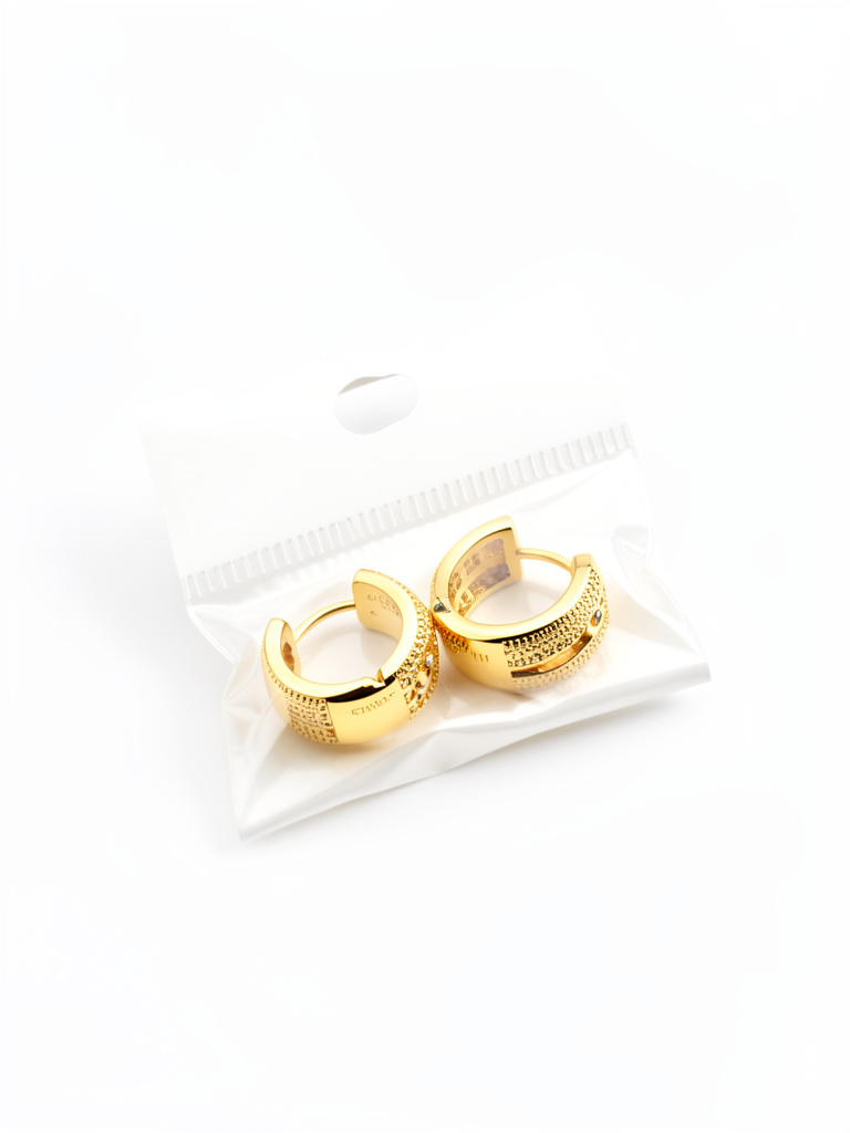 Aretes dorados aros