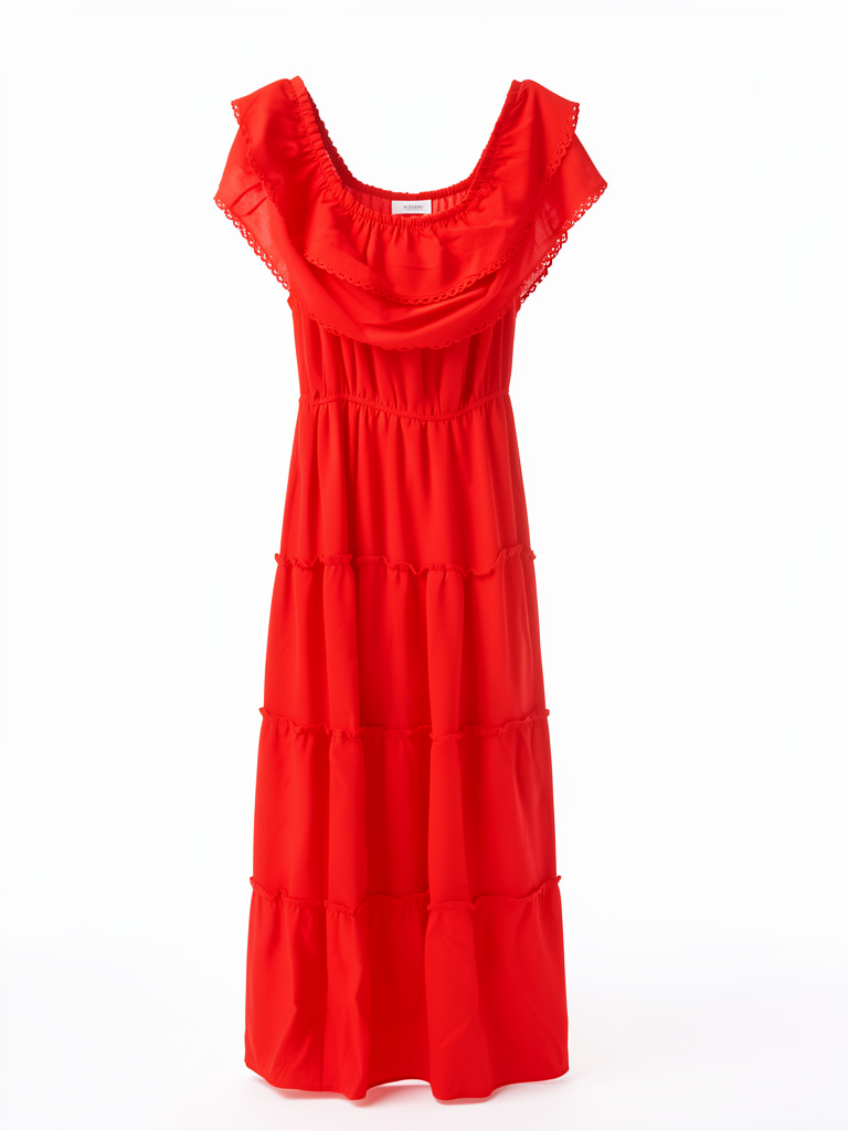 Vestido rojo largo