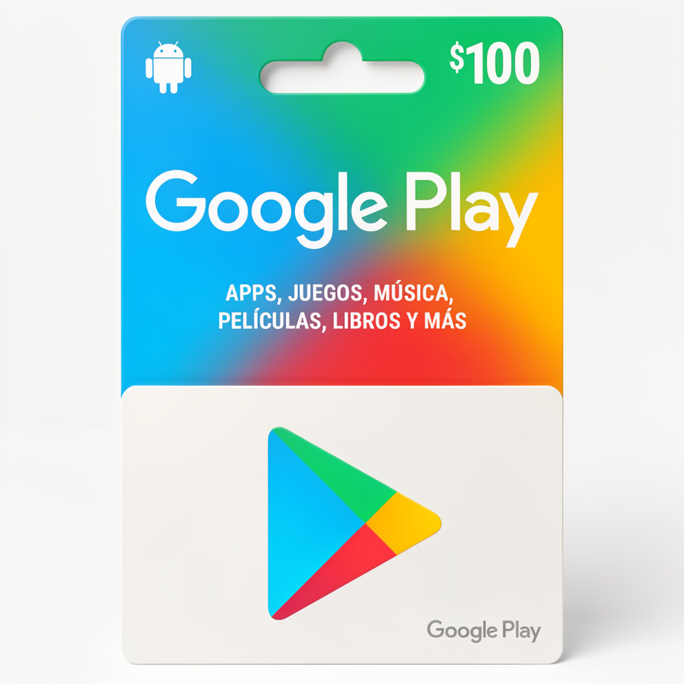 Tarjeta Google Play $100 + comision