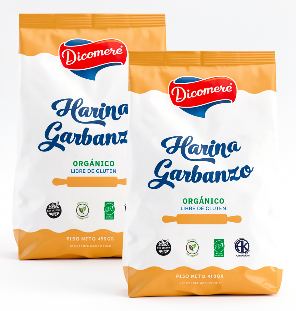 Harina De Garbanzo Orgánico Dicomere 450 G