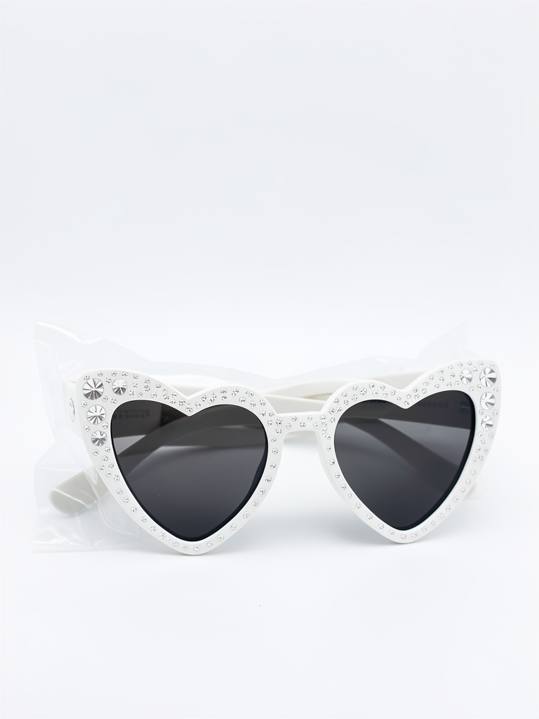ANTEOJO CORAZON STRASS BLANCO
