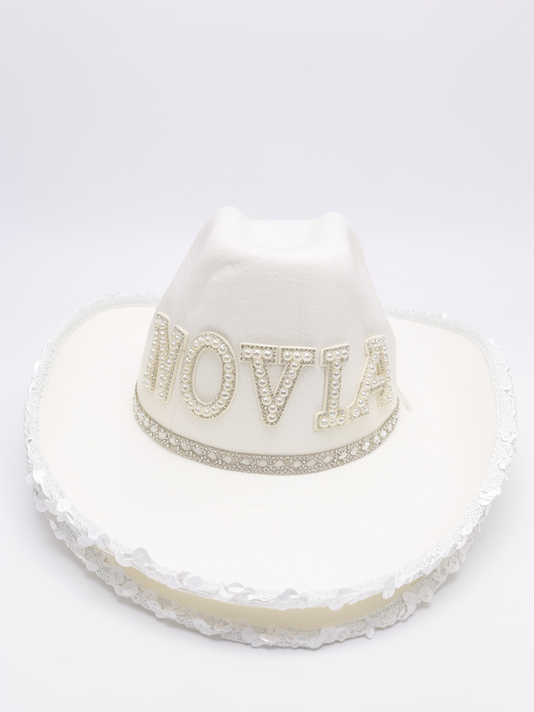 SOMBRERO PREMIUM NOVIA BLANCO