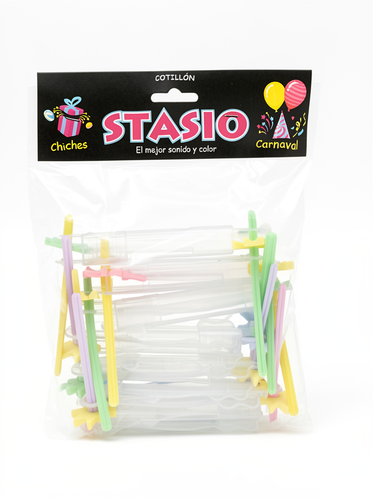 MATRACA PLATICA COLOR PASTEL X12