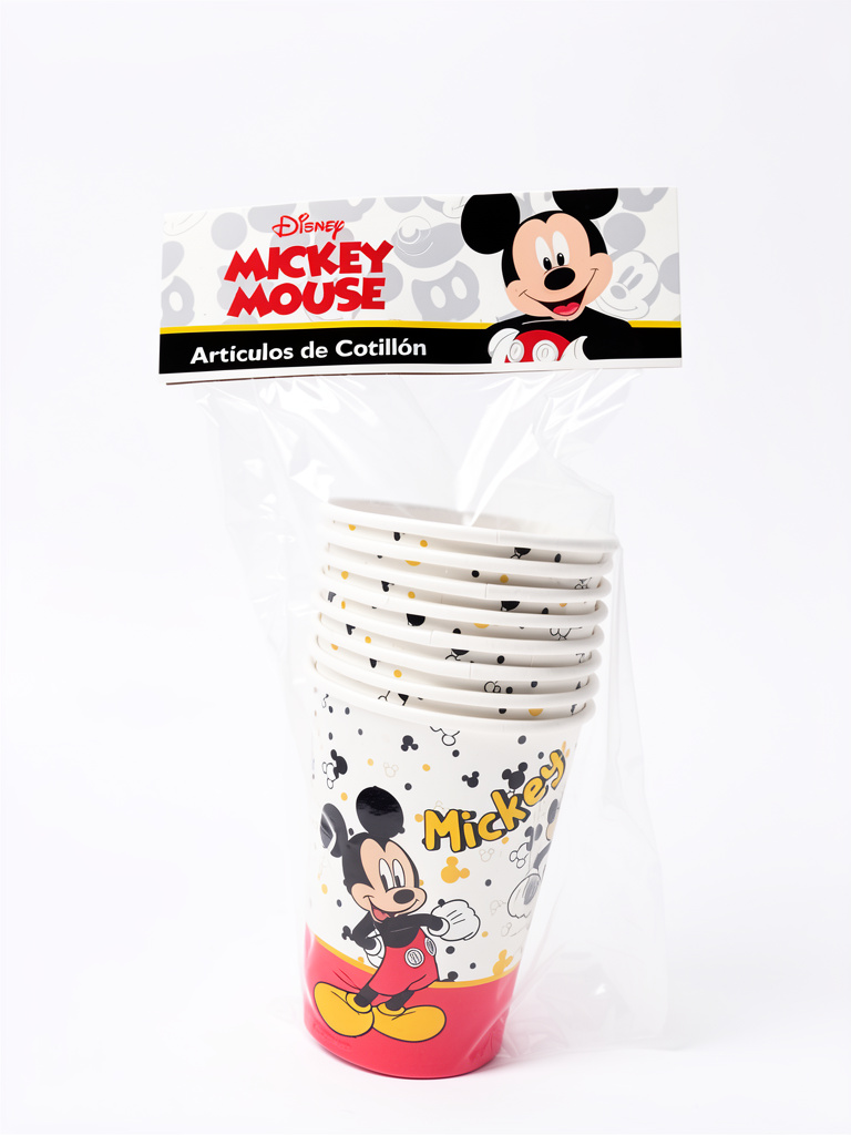 VASO POLIPAPEL MICKEY X8