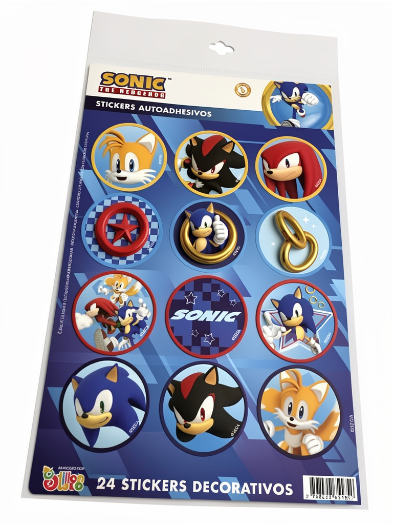 STICKERS AUTOADHESIVOS SONIC X24