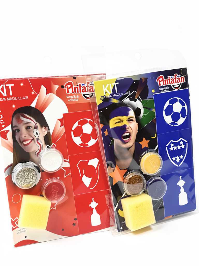 KIT MAQUILLAJE ARTISTICO BOCA/RIVER