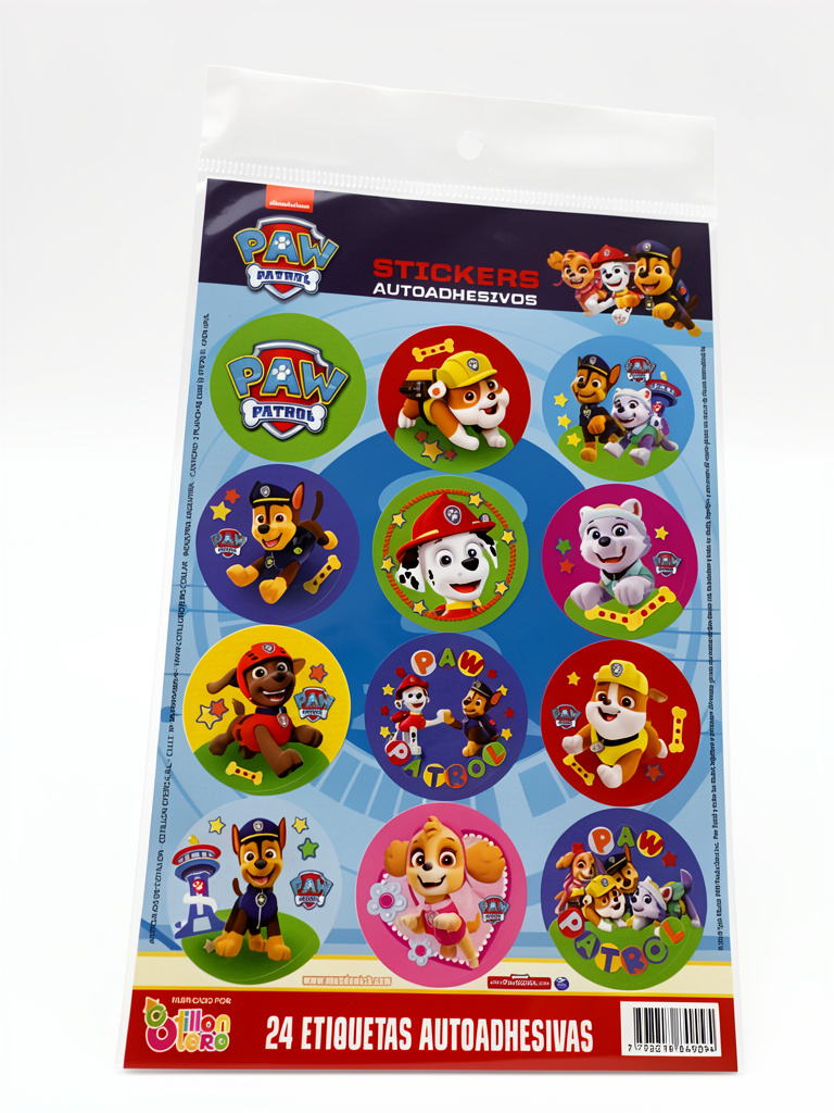 STICKERS AUTOADHESIVOS PAW PATROL  X2