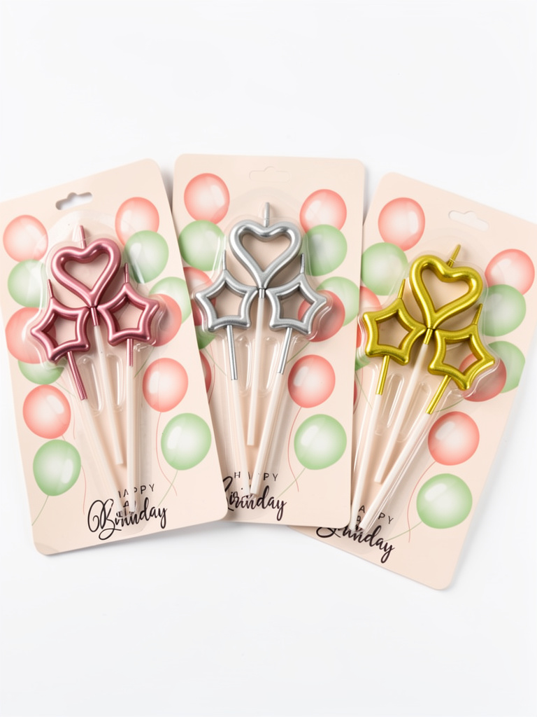 VELAS  CORAZON♡+☆ESTRELLA
