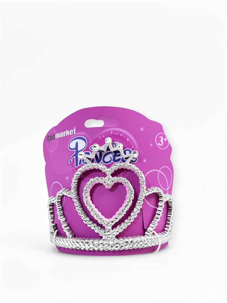TIARA PLATA FANTASIA ESPEJADA CORAZON