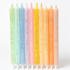 VELA GIBREADA MULTICOLOR PASTEL X1