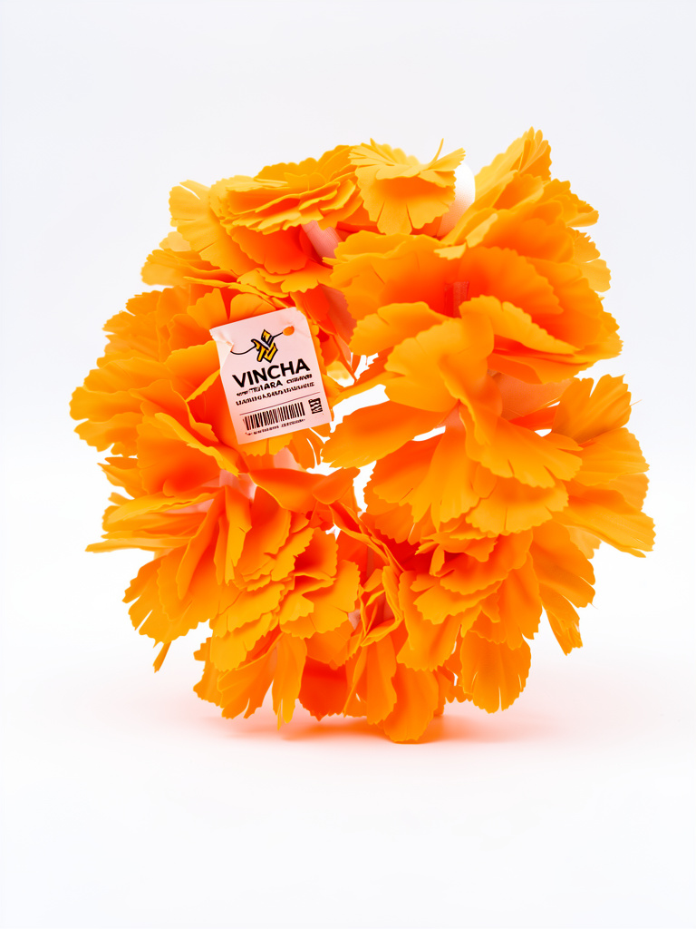 VINCHA TIARA HAWAIANA GRANDE FLUO NARANJA