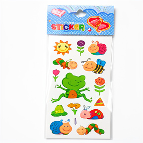 STIKERS CON GLITER X12