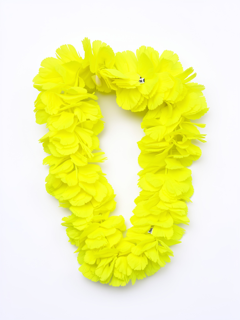 COLLAR HAWAIANO FLUO AMARILLO