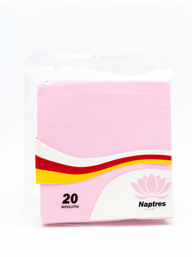SERVILLETA ROSA PASTEL X20