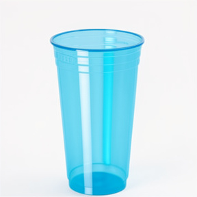 VASO NEON AZUL 300ML  X25