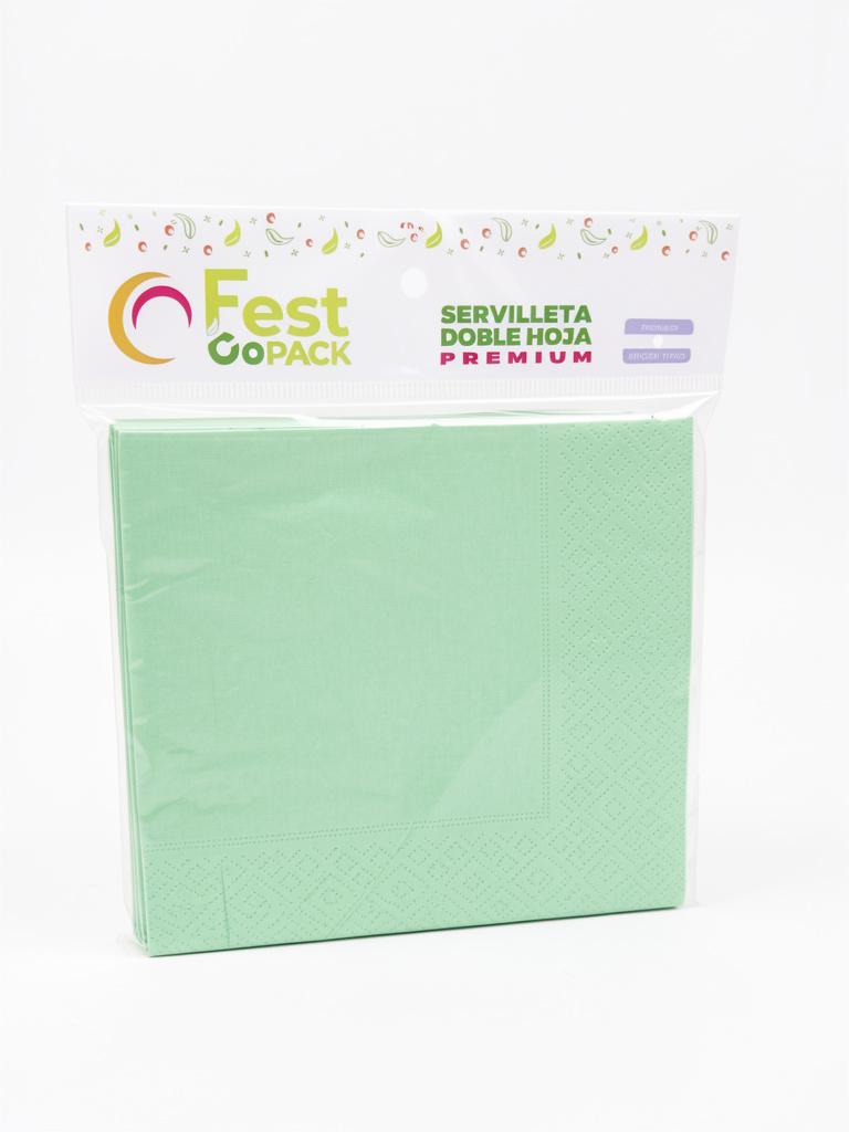 SERVILLETA PREMIUM VERDE PASTEL X20