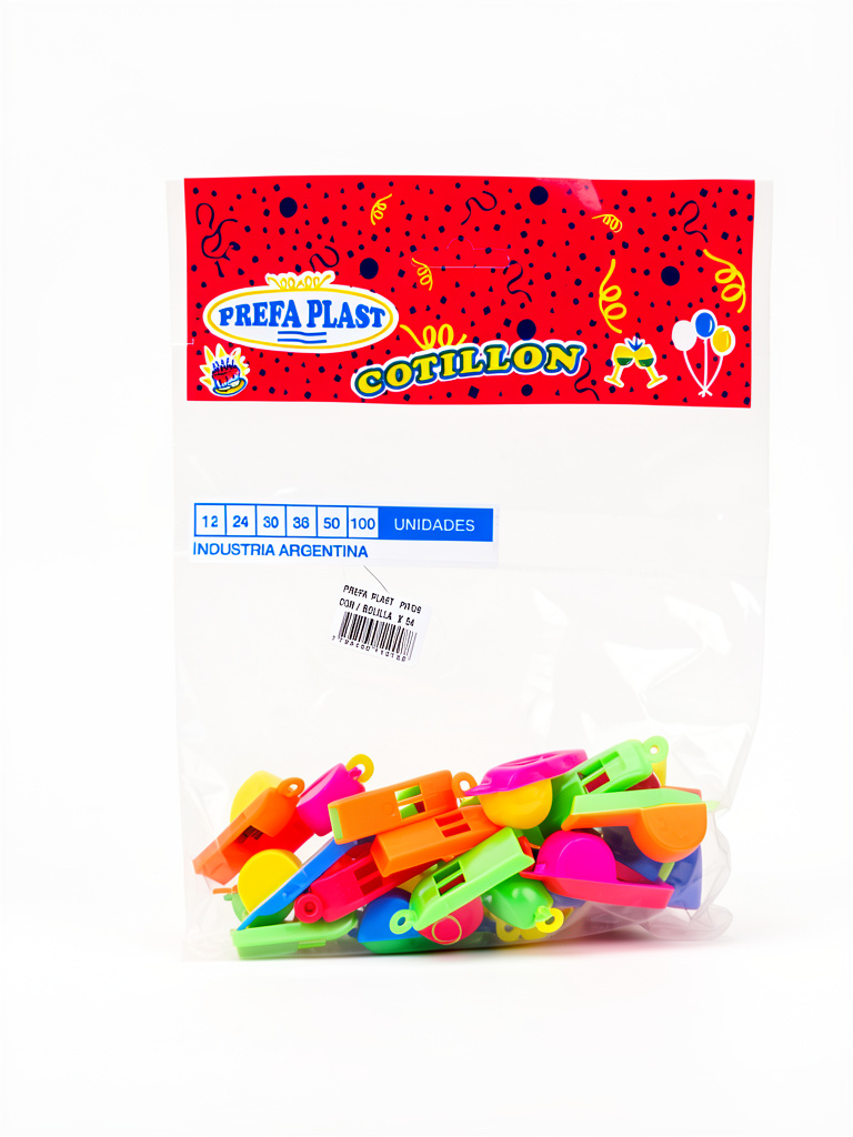 SILBATO CON BOLILLA MULTICOLOR