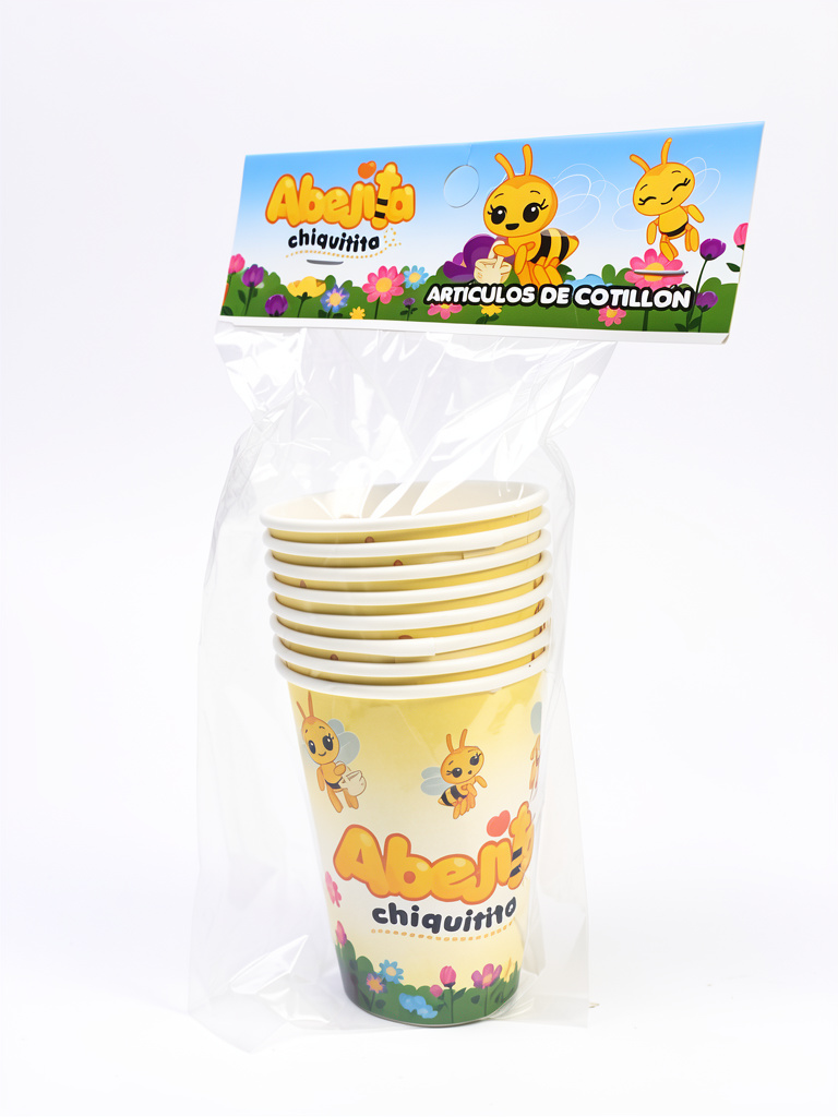 VASO POLIPAPEL ABEJITA X8