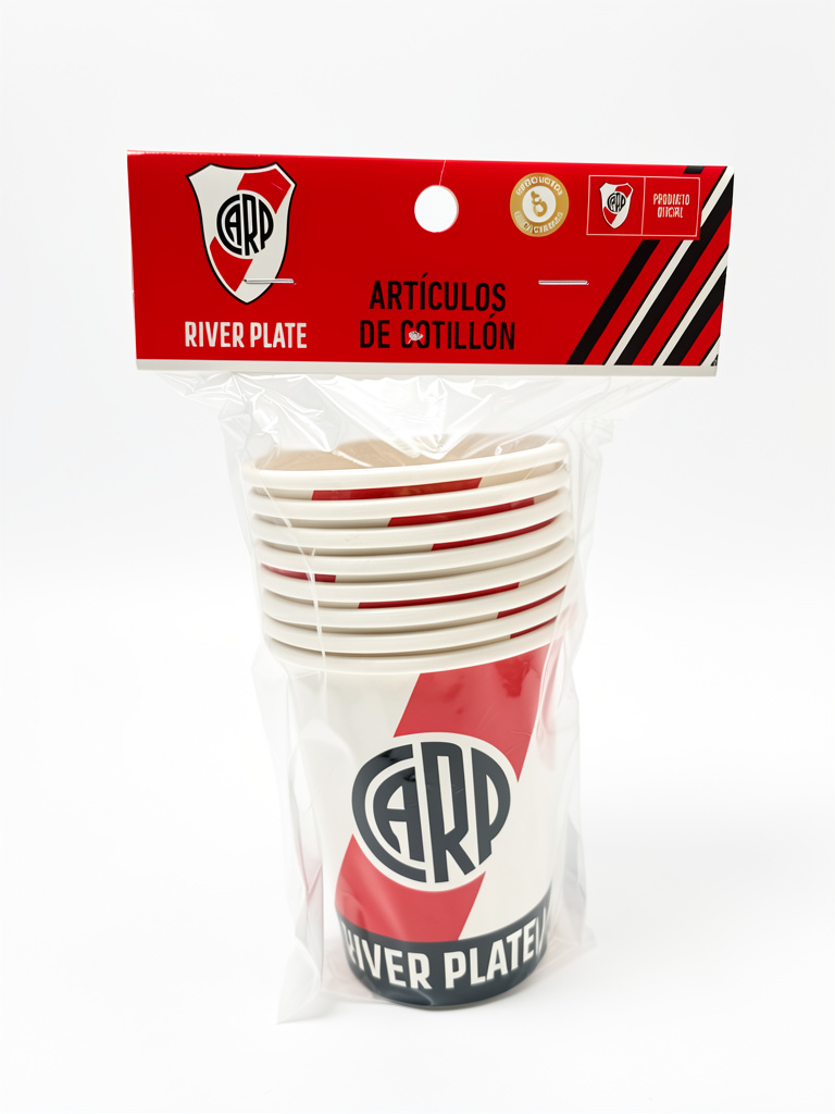 VASO POLIPAPEL RIVER X8