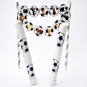 SET MINI BANDERINES F/C FUTBOL CON 2 BENGALAS