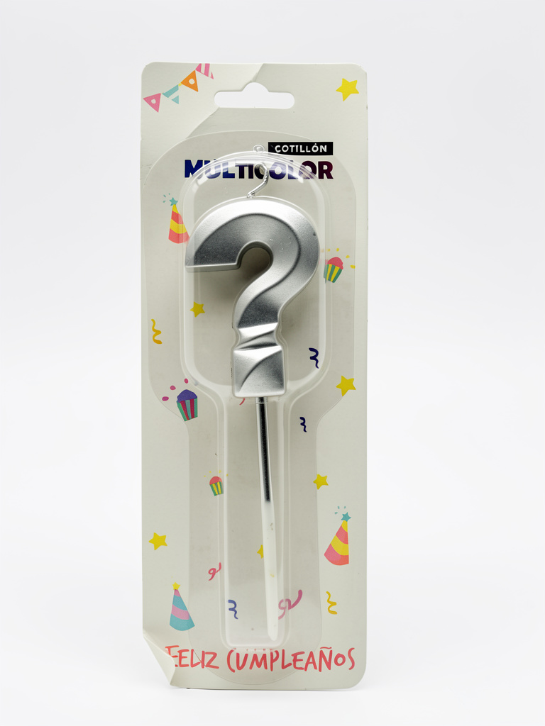 VELA *?* 5CM PLATEADA