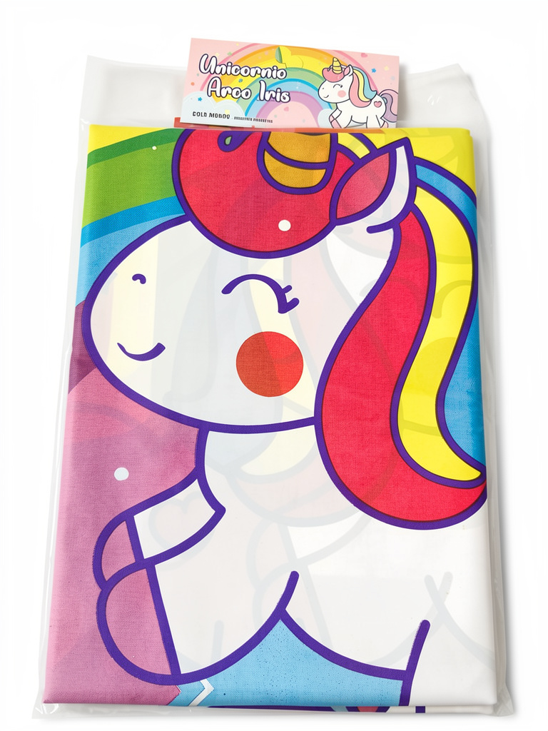 MANTEL UNICORNIO  ARCO IRIS