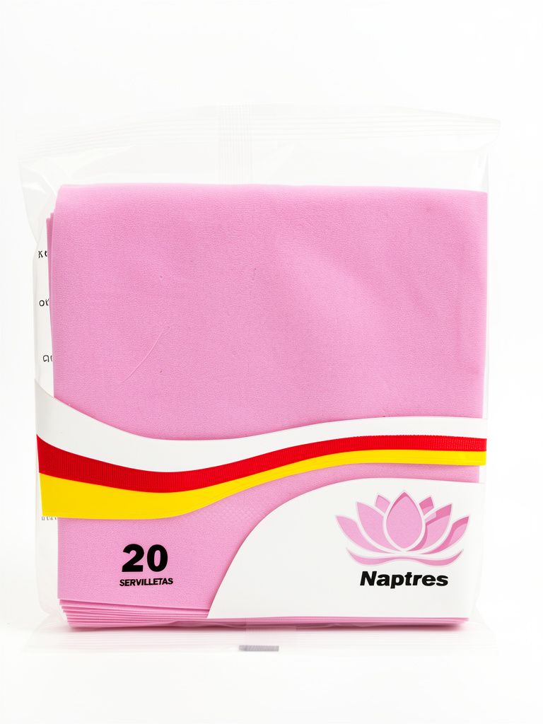 SERVILLETA ROSA X20