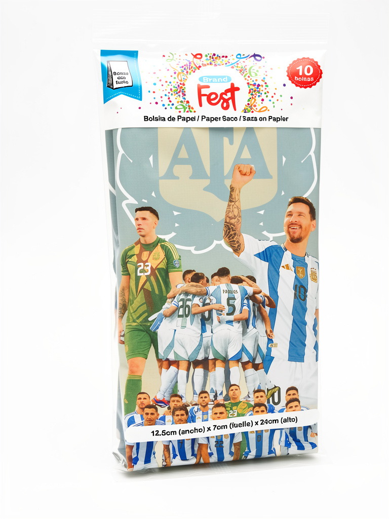 BOLSITA DE PAPEL CAMPEONES DEL MUNDO X10